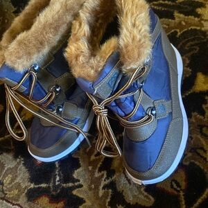 Avalanche Boy's Kids Winter Outdoor Boots Brown Navy, 12Toddler